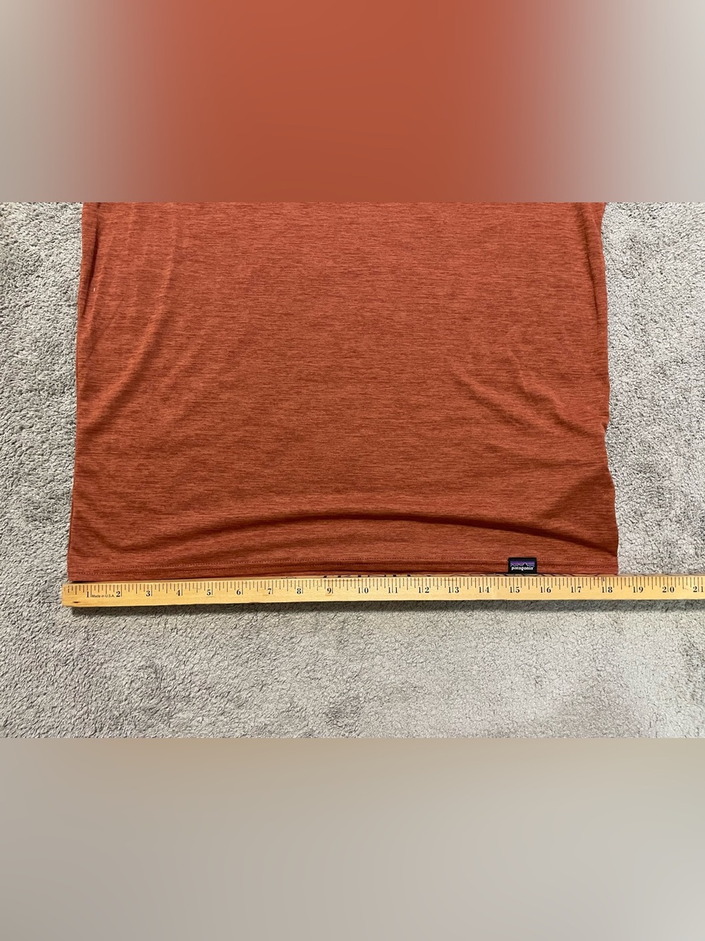 Patagonia Short Sleeve Trail Tee in Rust Orange - Picture 11 of 14